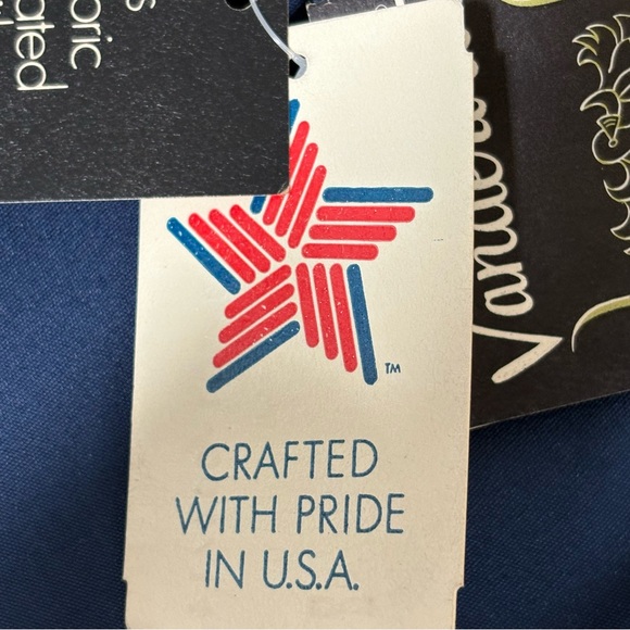 Vtg 70s/80s Vanderbilt Eisenhower Work Jacket Blue USA Made Zepel Mens Small NOS - Picture 7 of 16